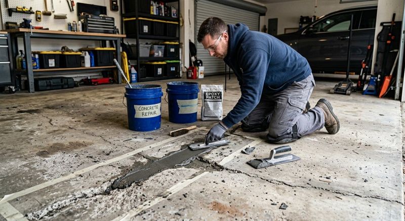 Garage Crack Repair in Des Moines, IA