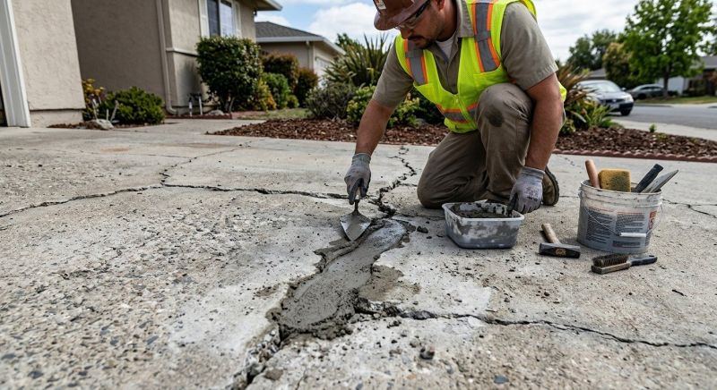 Concrete Crack Sealing in West Des Moines, IA