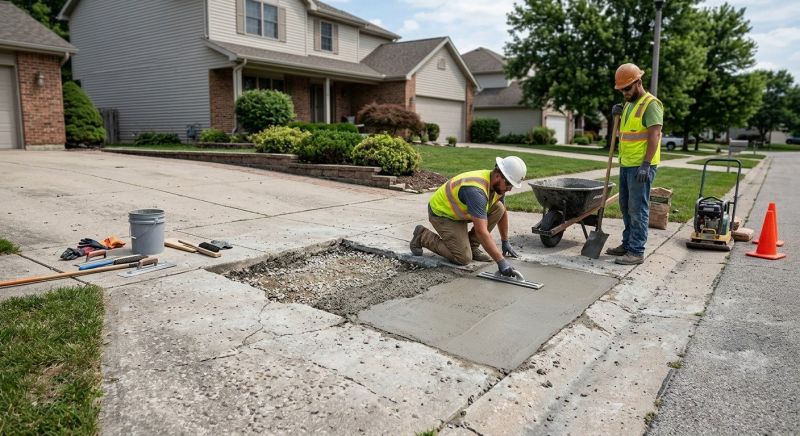 Concrete Driveway Repair in West Des Moines, IA