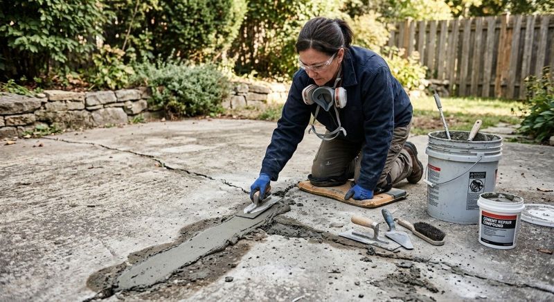 Concrete Pool Patio Repair in West Des Moines, IA