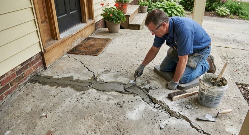 Concrete Porch Repair in Des Moines, IA