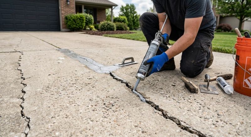 Driveway Slab Repair in Des Moines, IA